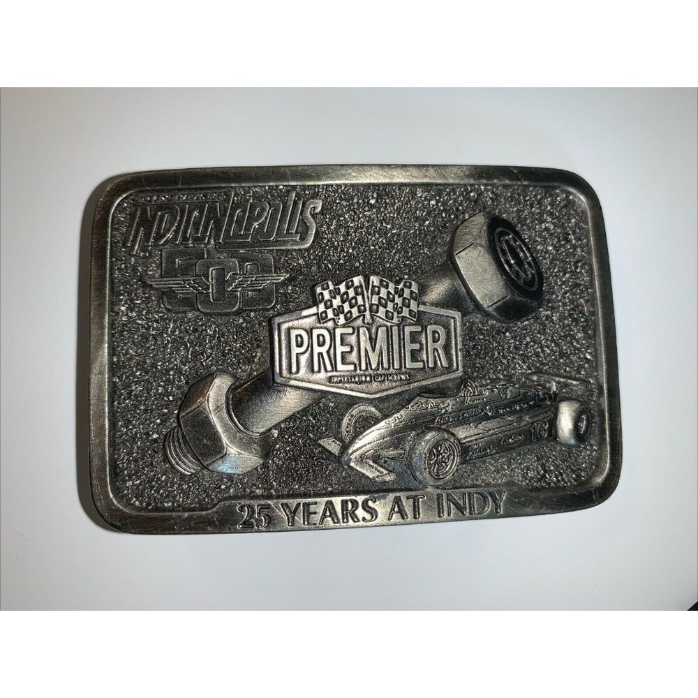 1985 INDIANAPOLIS 500 Premier Industries 25 Years at Indy Belt Buckle
